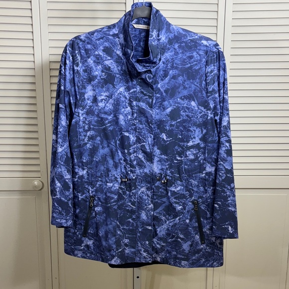 Soft Surroundings Sea Mist Anorak Full-Zip Rain Jacket 1X - Picture 3 of 11